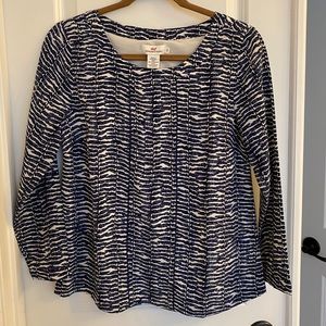 Vineyard Vines Blouse Printed Navy/White - 0